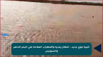 تنبيه جوي جديد.. أمطار رعدية واضطراب الملاحة على البحر الأحمر والسويس